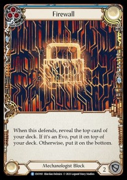 Firewall (Blue) (Rainbow Foil) - Bright Lights (Rare) [EVO-161]