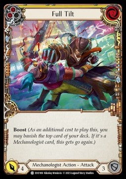 Full Tilt (Yellow) (Rainbow Foil) - Bright Lights (Common) [EVO-169]