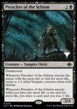Preacher of the Schism (V.2) - The Lost Caverns of Ixalan: Promos (Rare) [PLCI-113]