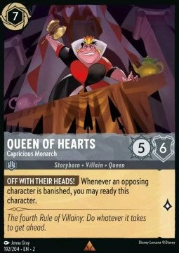 Queen of Hearts - Capricious Monarch - Rise of the Floodborn (Rare) [2ROF-192]