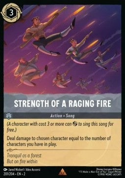 Strength of a Raging Fire - Rise of the Floodborn (Rare) [2ROF-201]