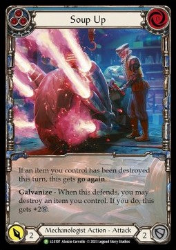 Soup Up (Blue) (Extended Art Rainbow Foil) - LGS Promos (Promo) [LGS-197]