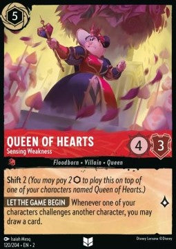 Queen of Hearts - Sensing Weakness - Rise of the Floodborn (Uncommon) [2ROF-120]