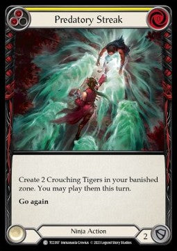 Predatory Streak (Yellow) (Regular) - Round the Table: TCC x LSS (Common) [TCC-097]
