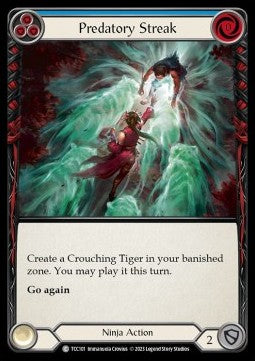 Predatory Streak (Blue) (Regular) - Round the Table: TCC x LSS (Common) [TCC-101]