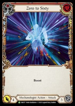 Zero to Sixty (Red) (Rainbow Foil) - FAB Promos (Promo) [FAB-177]