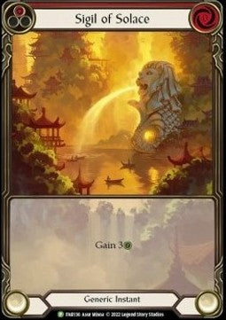 Sigil of Solace (Red) (Extended Art Rainbow Foil) - FAB Promos (Promo) [FAB-136]