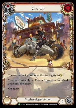 Gas Up (Red) (Extended Art Rainbow Foil) - LGS Promos (Promo) [LGS-202]