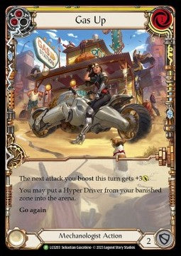 Gas Up (Yellow) (Extended Art Rainbow Foil) - LGS Promos (Promo) [LGS-203]