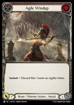 Agile Windup (Red) (Rainbow Foil) - Heavy Hitters (Common) [HVY-163]