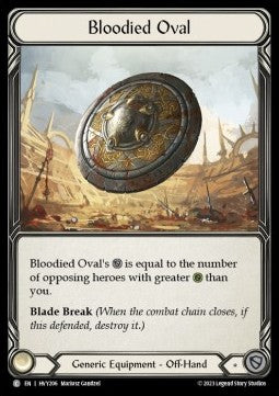 Bloodied Oval (Cold Foil) - Heavy Hitters (Common) [HVY-206]