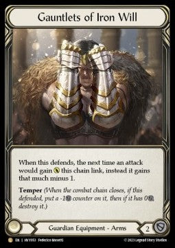 Gauntlets of Iron Will (Rainbow Foil) - Heavy Hitters (Legendary) [HVY-053]