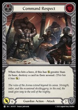 Command Respect (Red) (Regular) - Heavy Hitters (Common) [HVY-071]