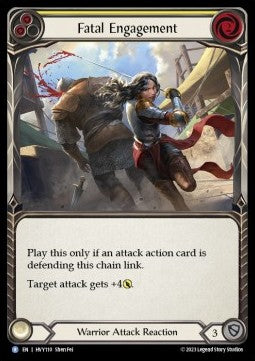 Fatal Engagement (Yellow) (Rainbow Foil) - Heavy Hitters (Rare) [HVY-110]
