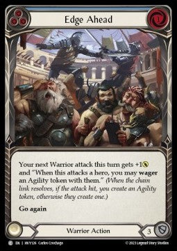 Edge Ahead (Blue) (Rainbow Foil) - Heavy Hitters (Common) [HVY-126]