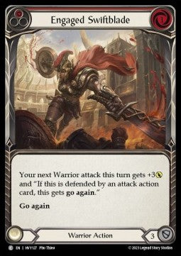 Engaged Swiftblade (Red) (Rainbow Foil) - Heavy Hitters (Common) [HVY-127]