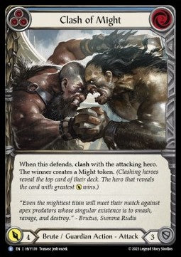 Clash of Might (Blue) (Regular) - Heavy Hitters (Rare) [HVY-139]
