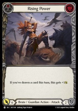 Rising Power (Red) (Rainbow Foil) - Heavy Hitters (Common) [HVY-146]