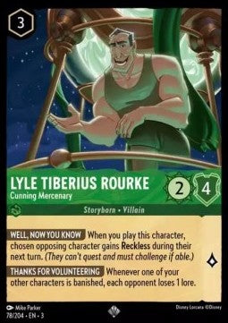 Lyle Tiberius Rourke - Cunning Mercenary - Into the Inklands (Super Rare) [3INK-78]