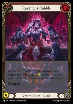 Ravenous Rabble (Red) (Extended Art Rainbow Foil) - FAB Promos (Promo) [FAB-190]