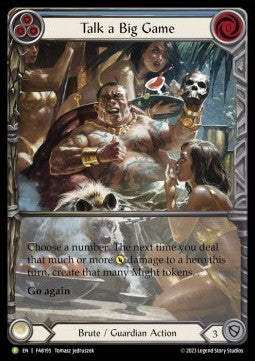 Talk a Big Game (Extended Art Rainbow Foil) - FAB Promos (Promo) [FAB-195]