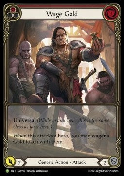 Wage Gold (Red) (Extended Art Rainbow Foil) - FAB Promos (Promo) [FAB-196]