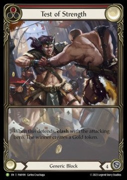 Test of Strength (Extended Art Rainbow Foil) - FAB Promos (Promo) [FAB-199]