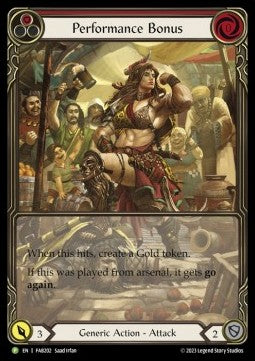 Performance Bonus (Red) (Extended Art Rainbow Foil) - FAB Promos (Promo) [FAB-202]
