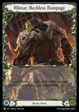 Rhinar, Reckless Rampage (Alternate Art Rainbow Foil) - Hero Promos (Promo) [HER-105]