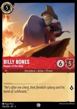 Billy Bones - Keeper of the Map - Into the Inklands (Common) [3INK-104]