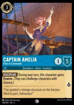Captain Amelia - First in Command - Into the Inklands (Common) [3INK-138]