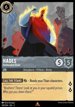 Hades - Hotheaded Ruler - Into the Inklands (Rare) [3INK-174]