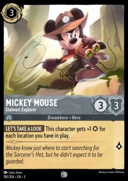 Mickey Mouse - Stalwart Explorer - Into the Inklands (Common) [3INK-181]