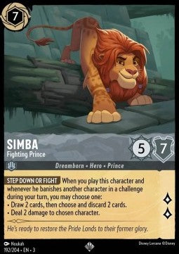 Simba - Fighting Prince - Into the Inklands (Super Rare) [3INK-192]