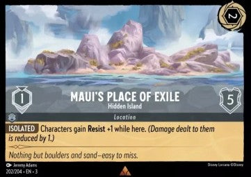 Maui's Place of Exile - Hidden Island - Into the Inklands (Rare) [3INK-202]