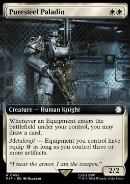 Puresteel Paladin (V.1) - Universes Beyond: Fallout: Extras (Rare) [XPIP-456]