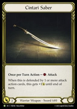 Cintari Saber (Cold Foil Golden) - FAB Promos (Promo) [FAB-185]