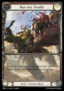 Run into Trouble (Extended Art Rainbow Foil) - LGS Promos (Promo) [LGS-251]