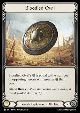 Bloodied Oval (Regular) - Heavy Hitters - Betsy Blitz Deck (Common) [BET-003]