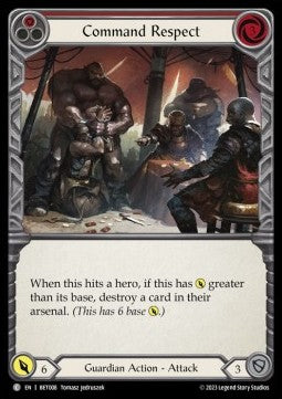 Command Respect (Red) (Regular) - Heavy Hitters - Betsy Blitz Deck (Common) [BET-008]