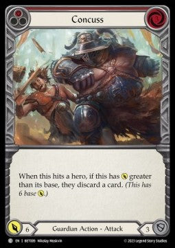 Concuss (Red) (Regular) - Heavy Hitters - Betsy Blitz Deck (Common) [BET-009]