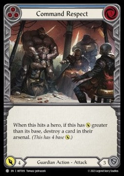 Command Respect (Blue) (Regular) - Heavy Hitters - Betsy Blitz Deck (Common) [BET-019]