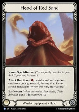 Hood of Red Sand (Regular) - Heavy Hitters - Kassai Blitz Deck (Rare) [KSI-004]