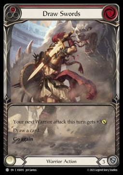 Draw Swords (Red) (Extended Art Regular) - Heavy Hitters - Kassai Blitz Deck (Common) [KSI-015]