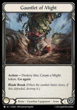 Gauntlet of Might (Regular) - Heavy Hitters - Kayo Blitz Deck (Common) [KYO-005]