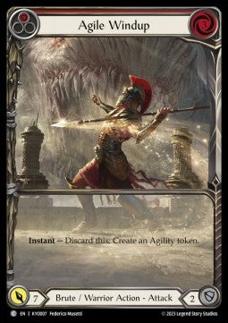 Agile Windup (Red) (Extended Art Regular) - Heavy Hitters - Kayo Blitz Deck (Common) [KYO-007]