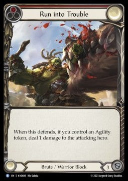 Run into Trouble (Regular) - Heavy Hitters - Kayo Blitz Deck (Rare) [KYO-015]