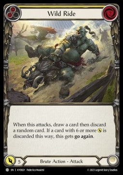 Wild Ride (Yellow) (Regular) - Heavy Hitters - Kayo Blitz Deck (Common) [KYO-021]
