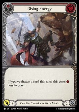 Rising Energy (Red) (Regular) - Heavy Hitters - Olympia Blitz Deck (Common) [OLA-008]
