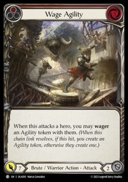 Wage Agility (Red) (Regular) - Heavy Hitters - Olympia Blitz Deck (Common) [OLA-010]